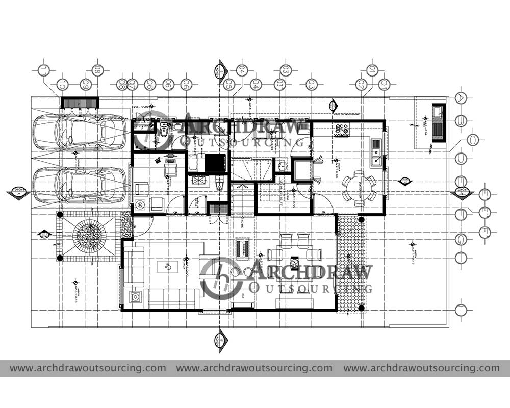Residential Apartment First Floor Plan Drawing - Australia