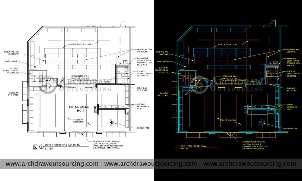 2D Architectural Autocad Drawings - CAD Files, DWG files, Plans and Details
