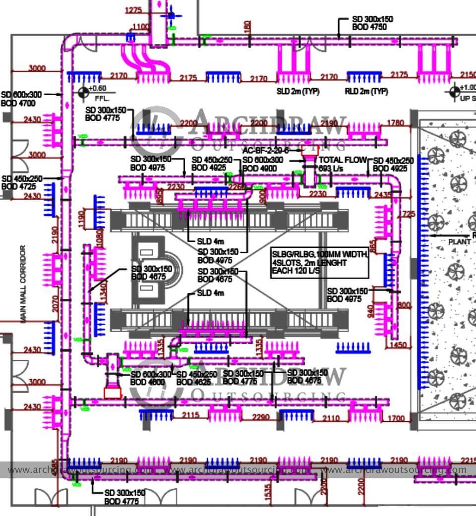 HVAC Duct Shop Drawings Chicago Illinois USA